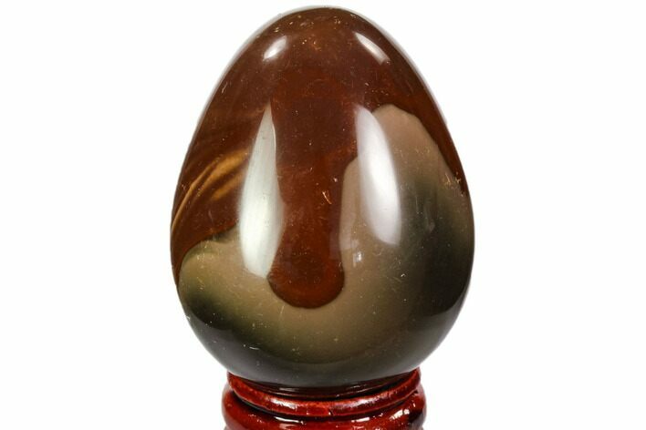 Polished Polychrome Jasper Egg - Madagascar #104655